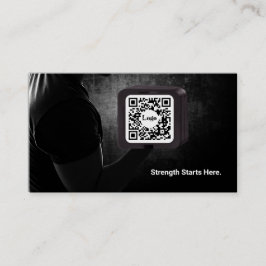 Moderne Fitness QR-code Visitekaartje