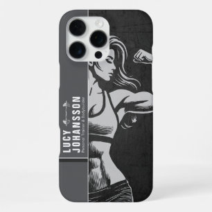 Moderne fitness trainer bodybuilding gym instructe iPhone 16 pro max hoesje