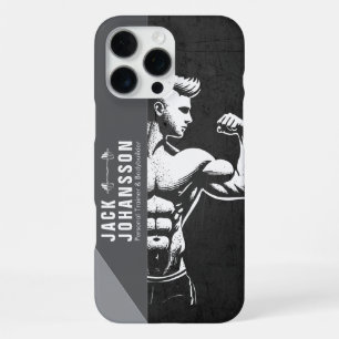 Moderne fitness trainer bodybuilding gym instructe iPhone 16 pro max hoesje