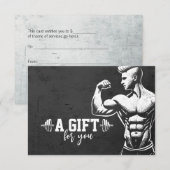 Moderne Fitness Trainer Bodybuilding Gym Instructo (Voorkant / Achterkant)