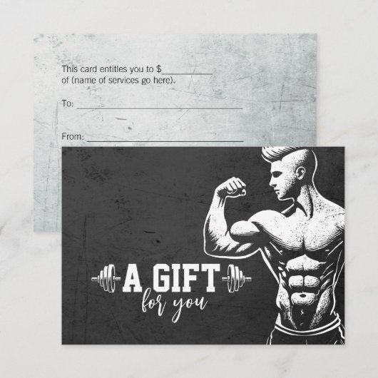 Moderne Fitness Trainer Bodybuilding Gym Instructo (Voorkant / Achterkant)