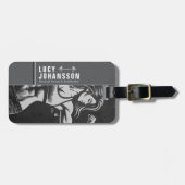 Moderne Fitness Trainer Bodybuilding Gym Instructo Bagagelabel (Voorkant horizontaal)