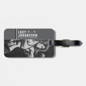 Moderne Fitness Trainer Bodybuilding Gym Instructo Bagagelabel (Achterkant horizontaal)