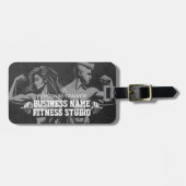 Moderne Fitness Trainer Bodybuilding Gym Instructo Bagagelabel (Voorkant horizontaal)