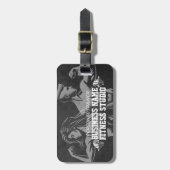 Moderne Fitness Trainer Bodybuilding Gym Instructo Bagagelabel (Voorkant verticaal)