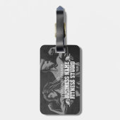 Moderne Fitness Trainer Bodybuilding Gym Instructo Bagagelabel (Achterkant verticaal)