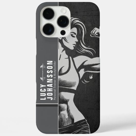 Moderne Fitness Trainer Bodybuilding Gym Instructo Case-Mate iPhone Case (Achterkant)