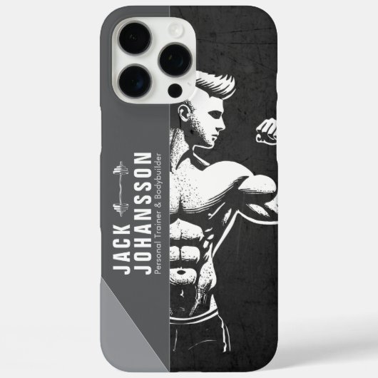Moderne Fitness Trainer Bodybuilding Gym Instructo Case-Mate iPhone Case (Achterkant)