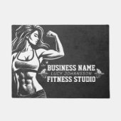 Moderne Fitness Trainer Bodybuilding Gym Instructo Deurmat (Voorkant)