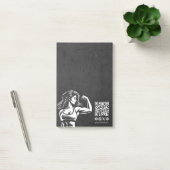 Moderne Fitness Trainer Bodybuilding Gym Instructo Post-it® Notes (Kantoor)