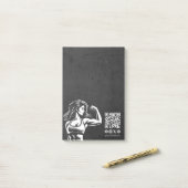Moderne Fitness Trainer Bodybuilding Gym Instructo Post-it® Notes (Op bureau)