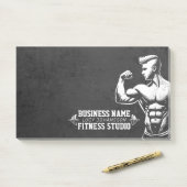 Moderne Fitness Trainer Bodybuilding Gym Instructo Post-it® Notes (Op bureau)