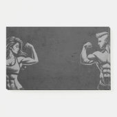 Moderne Fitness Trainer Bodybuilding Gym Instructo Post-it® Notes (Voorkant)