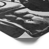 Moderne Fitness Trainer Bodybuilding Gym Instructo Poster (Hoek)