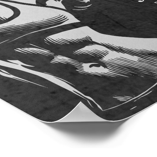 Moderne Fitness Trainer Bodybuilding Gym Instructo Poster (Hoek)