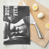 Moderne Fitness Trainer Bodybuilding Gym Instructo Theedoek (Quarter Fold)