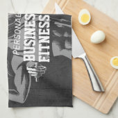 Moderne Fitness Trainer Bodybuilding Gym Instructo Theedoek (Quarter Fold)