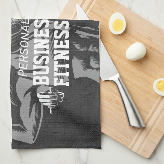 Moderne Fitness Trainer Bodybuilding Gym Instructo Theedoek (Quarter Fold)