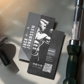 Moderne Fitness Trainer Bodybuilding Gym Instructo Visitekaartje