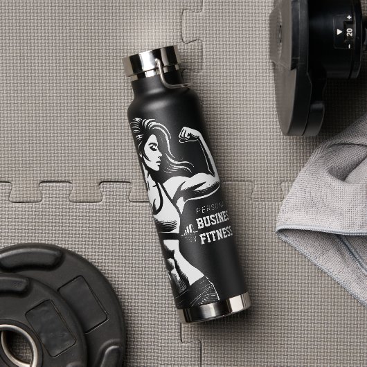 Moderne Fitness Trainer Bodybuilding Gym Instructo Waterfles (Gym)