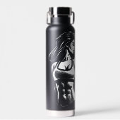 Moderne Fitness Trainer Bodybuilding Gym Instructo Waterfles (Voorkant)