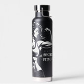 Moderne Fitness Trainer Bodybuilding Gym Instructo Waterfles (Links)