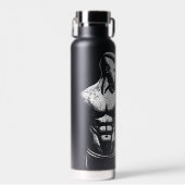 Moderne Fitness Trainer Bodybuilding Gym Instructo Waterfles (Voorkant)