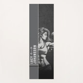 Moderne Fitness Trainer Bodybuilding Gym Instructo Yogamat (Voorkant)