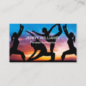 Moderne fitnessinstructeur visitekaartje (Voorkant)