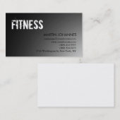 Moderne fitnesssport grijs Visitekaartje (Voorkant / Achterkant)