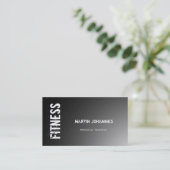 Moderne fitnesssport grijs Visitekaartje (Staand voorkant)