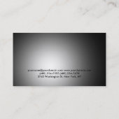 Moderne fitnesssport grijs Visitekaartje (Achterkant)