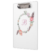 Moderne flacon botanische Waterverf, wit Klembord (Links)