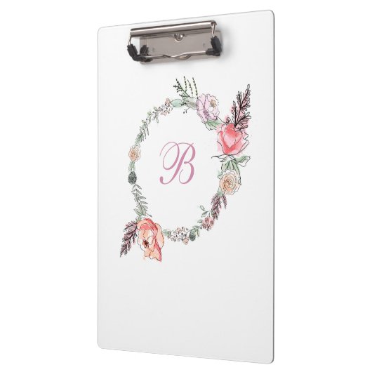 Moderne flacon botanische Waterverf, wit Klembord (Links)