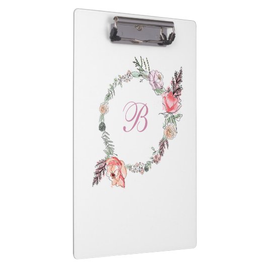 Moderne flacon botanische Waterverf, wit Klembord (Rechts)