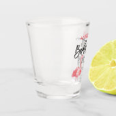 Moderne Flamingo Bachelorette Party van het Manusc Shot Glas (Links)