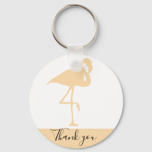 Moderne Flamingo, bedankt Sleutelhanger