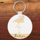 Moderne Flamingo, bedankt Sleutelhanger (Voorkant)