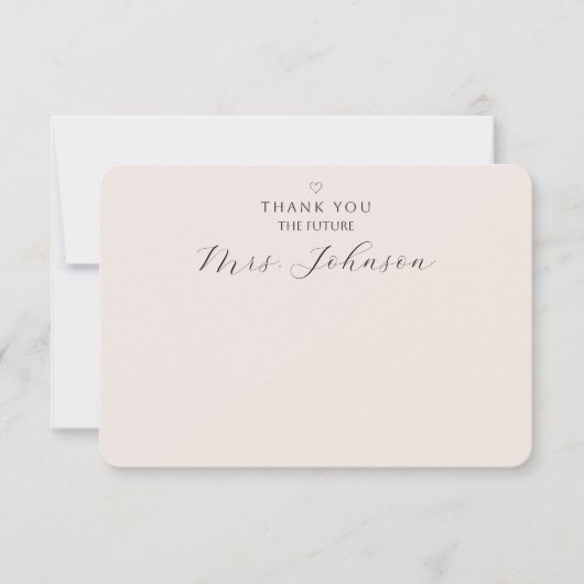 Moderne flat dank u kaart | De toekomstige mevrouw (Voorkant)