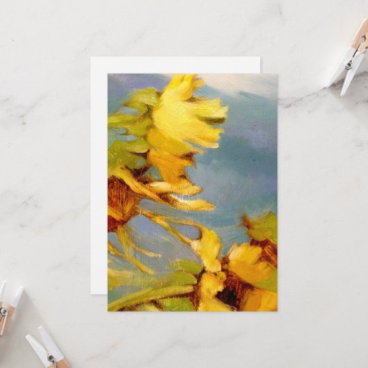 Moderne Flat Note Kaart (Voorkant / Achterkant in situ)