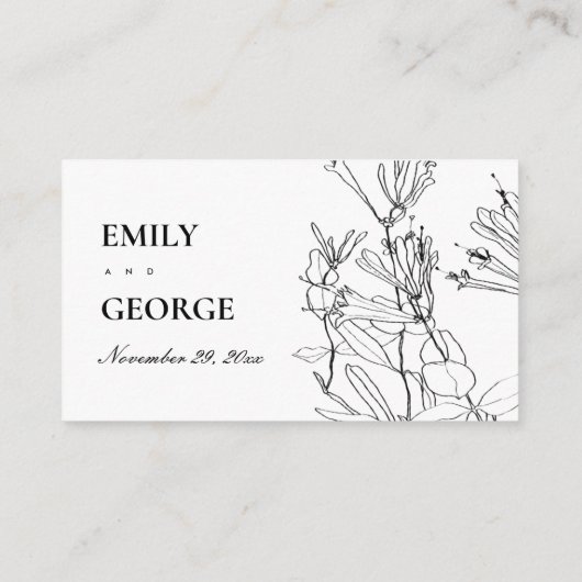 MODERNE FLESTEKST GROENE LIJN PLEKTEKAART VISITEKAARTJE (Achterkant)