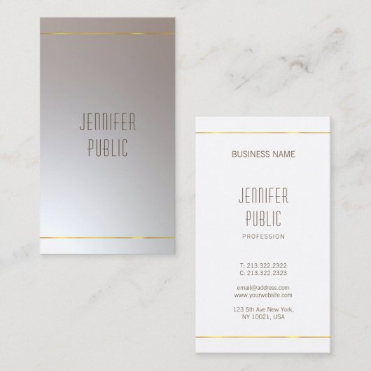 Moderne, flexibele design professionele glamour visitekaartje (Voorkant / Achterkant)