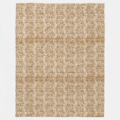 Moderne  flora op hout, populair fleece deken (Voorkant)