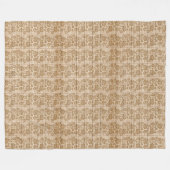 Moderne  flora op hout, populair fleece deken (Voorkant (Horizontaal))
