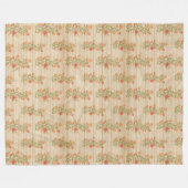 Moderne  flora op hout, populair fleece deken (Voorkant (Horizontaal))