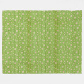 Moderne  flora op hout, populair fleece deken (Voorkant (Horizontaal))