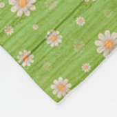 Moderne  flora op hout, populair fleece deken (Hoek)