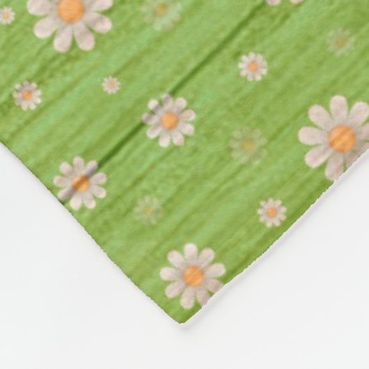 Moderne  flora op hout, populair fleece deken (Hoek)