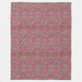 Moderne  flora op hout, populair fleece deken (Voorkant)