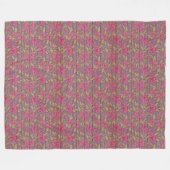 Moderne  flora op hout, populair fleece deken (Voorkant (Horizontaal))